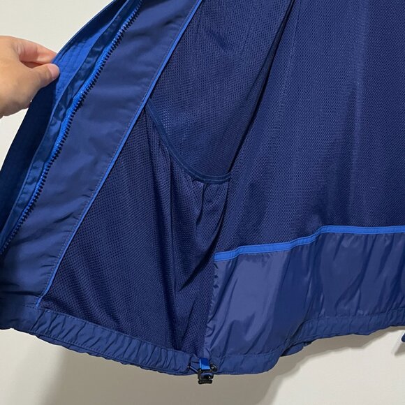 LL Bean Mens Trail Model Rain Jacket Size XL Blue Full Zip Outdoor Gorpcore - Picture 5 of 8